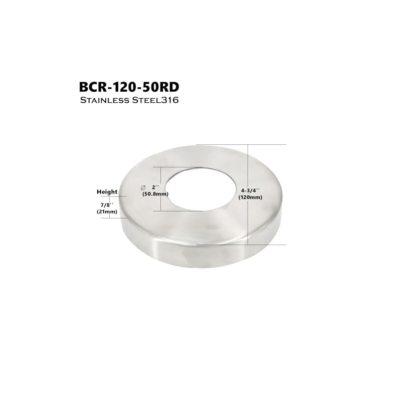 Top Hardware Stainless Steel 316 Grade Base Flange/Plate Cover for