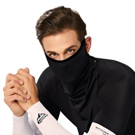 Ear-Loop Sports UV Protection Face Cover Cool Bandana XTJ06 Light Gray 2ea