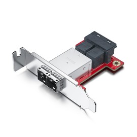 10Gtek Mini SAS Adapter SFF-8643 to SFF-8644 Dual Port Mini SAS Adapter
