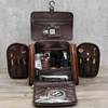 RC ROCKCOW Toiletry Bag For Men, Genuine Leather Toiletries Organizer,