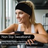 Heclia Black Workout Headbands for Women 6 PCS Non Slip