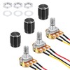 MECCANIXITY 3 Pack WH148 Potentiometer B50K Ohm Single-Joint Variable Resistors