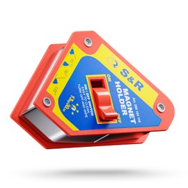 S&R Welding Magnet with On/Off Switch, Angle Magnet with High Holding Force, Welding Angle 45° / 90° / 135° - 11 cm x 9.5 cm x 2.5 cm, Magnetic Holder, Magnetic Angle with Switch