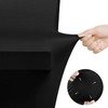 6ft Stretch Black Spandex Table Cloth for Standard Folding Tables