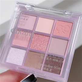 JIMYAUQIN Light Pink & Purple Eyeshadow Palette - Highly Pigmented, Matte & Shimmer Finishes, Long-Lasting Waterproof for Natural Makeup (Pink Purple)