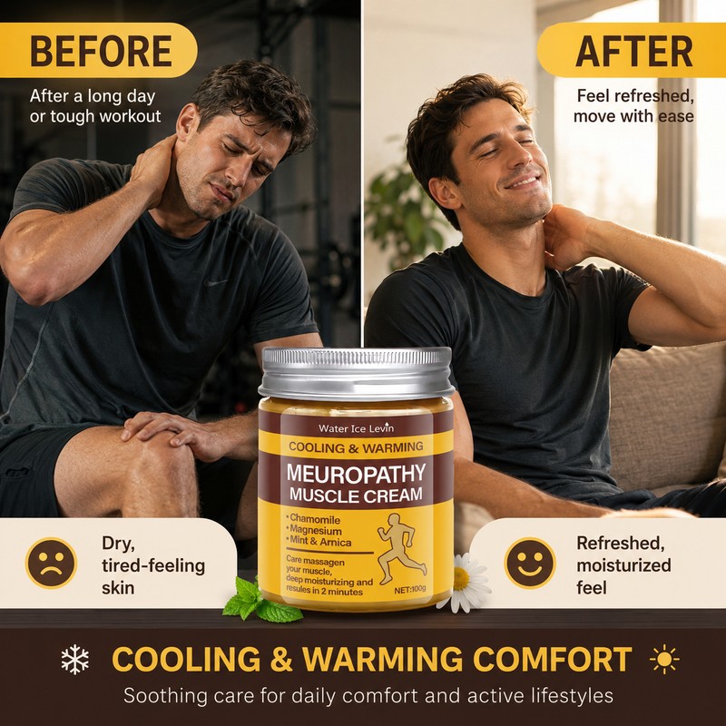 Cooling & Warming Muscle Cream for Daily Moisturizing – Chamomile