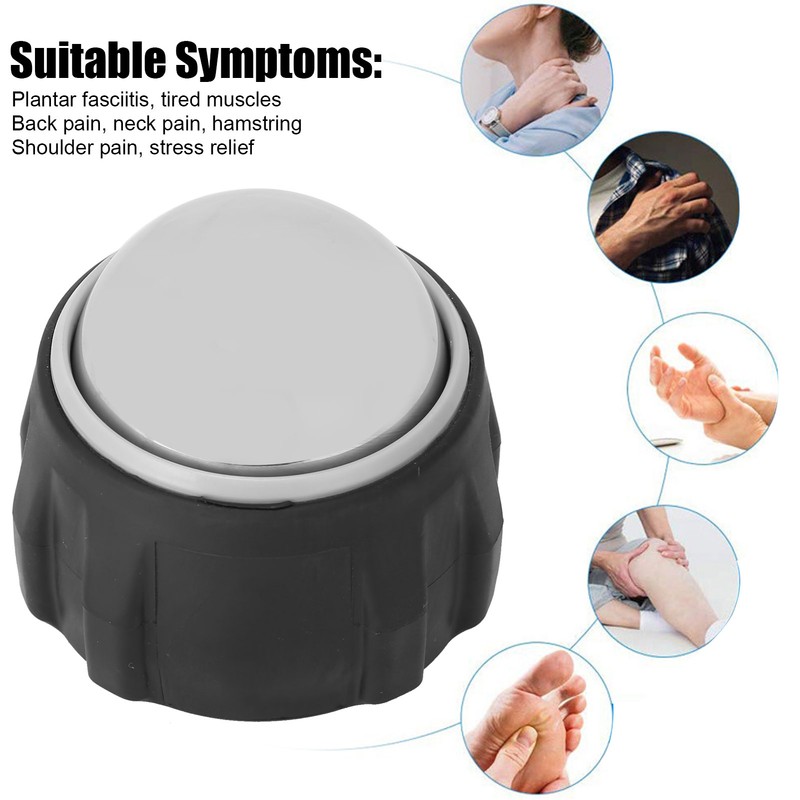 Stainless Steel Cold Massage Roller Ball Muscle Recovery Relaxation Manual