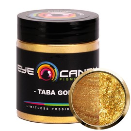 Eye Candy Pigments Premium Gold Mica Powder - Taba Gold (25gr) - for Epoxy, Resin, Soap, Paint, Woodworking, Acrylic Pouring, Bath Bombs, Fishing Lures - DIY Arts and Crafts Additive