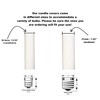 Creative Hobbies® 4" White Plastic Candle Covers Sleeves Chandelier Socket