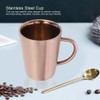 350ml Double Layer Stainless Steel Drinking Cup with Handle for