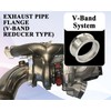 Elifecenter 2.5" to 3" Exhaust Flange Adapter,Turbo Exhaust V-band Adaptor