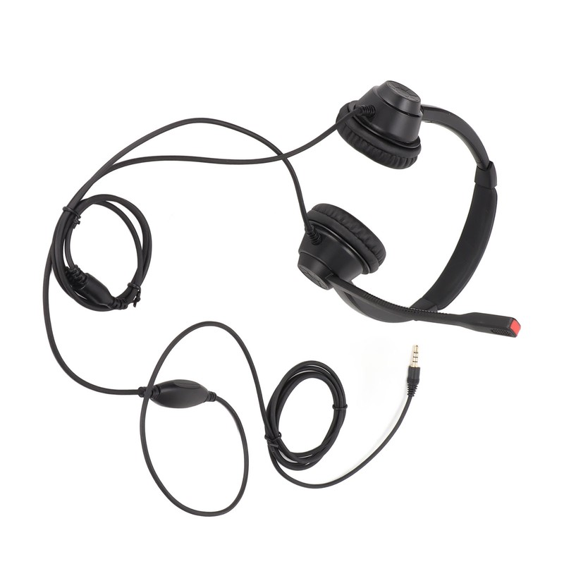 Call Center Headset Noise Cancelling Mic Supports Speaker Volume Adjustment