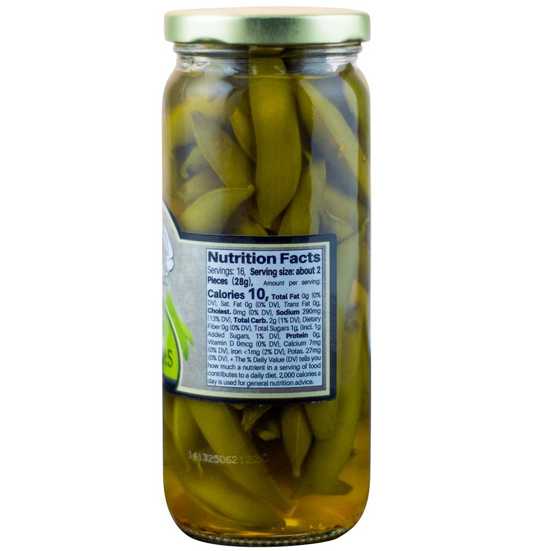 Amish Wedding All Natural Pickled Snap Peas 2 Jars 16