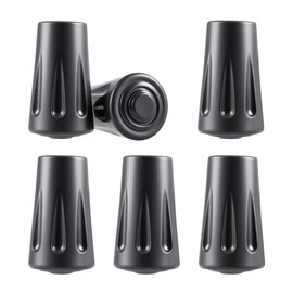 BlingKingdom 6 PCS Walking Stick Caps Trekking Pole Tips Rubber Hiking Walking Stick Tips for Hiking Sticks, Trekking Poles, Walkers