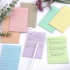 4x6 Inch Lined Sticky Notes, 8 Pack, Light Colors, Premium