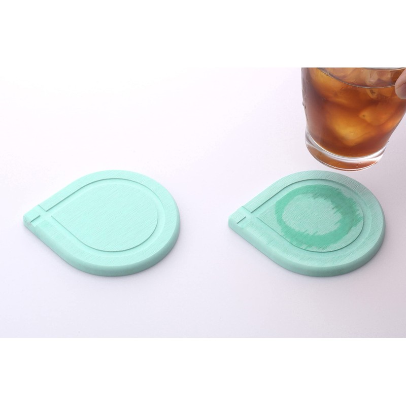 Osumu Coasters, Table, Water Drops, Convenient, Cute Set, Diatomaceous Earth,