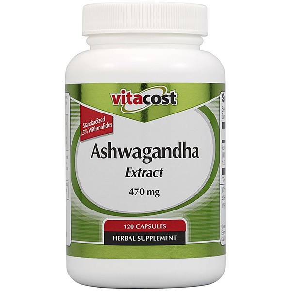 Vitacost Ashwagandha Extract - Standardized - 470 mg - 120 Capsules