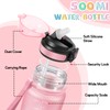 Children's Drinking Bottle, 500 ml, Drinking Bottle with Straw, Leak-Proof,