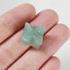 Soulnioi Healing Crystal Natural Merkaba Star Crystal Green Aventurine Crystal