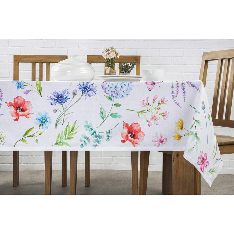Maison d' Hermine Tablecloth 100% Cotton 140cm x 180cm Decorative