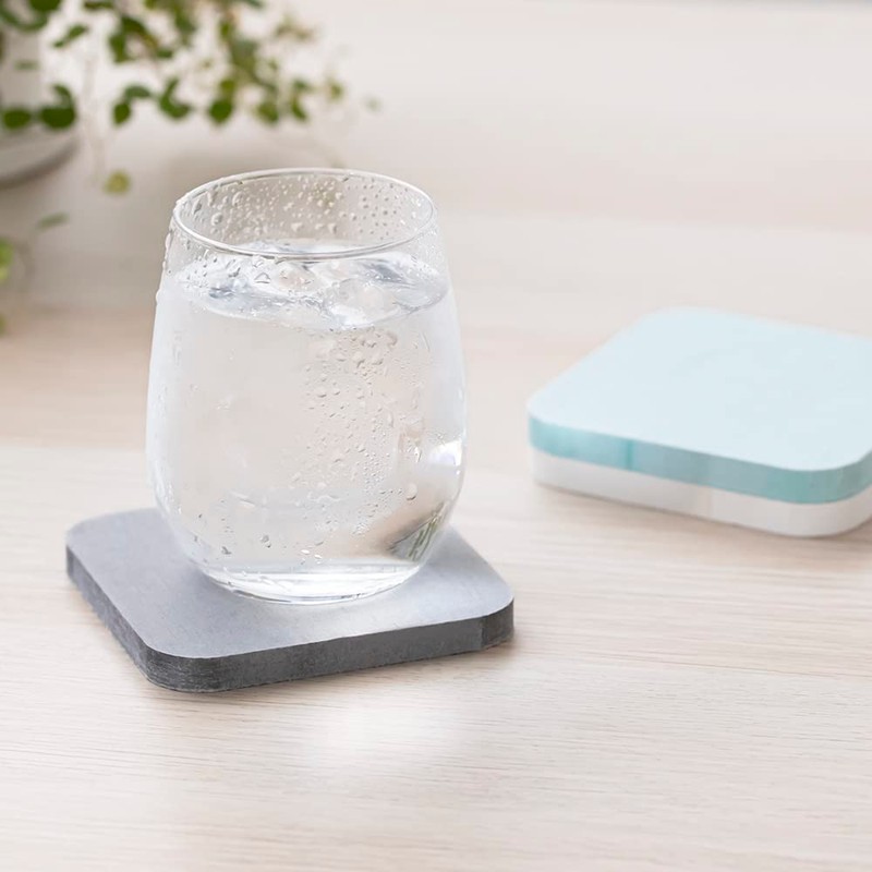 Neo-268S-GY Lava Stone Coaster, Lava Stone Coaster, Chicac, Square, Lava