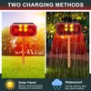 Qualirey 4 Pcs Solar Outdoor Motion Sensor Alarm Motion Sensor