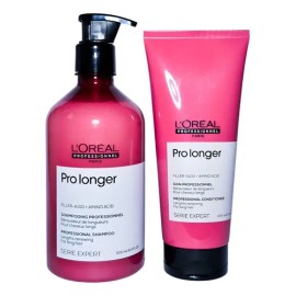 Loreal Duo Shampoo Renovador Pro Longer 500  Acondicionador                                                                                           