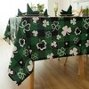 Essifunia Green Waterproof Plaid St.Patrick Tablecloth Fabric - Square 58x58