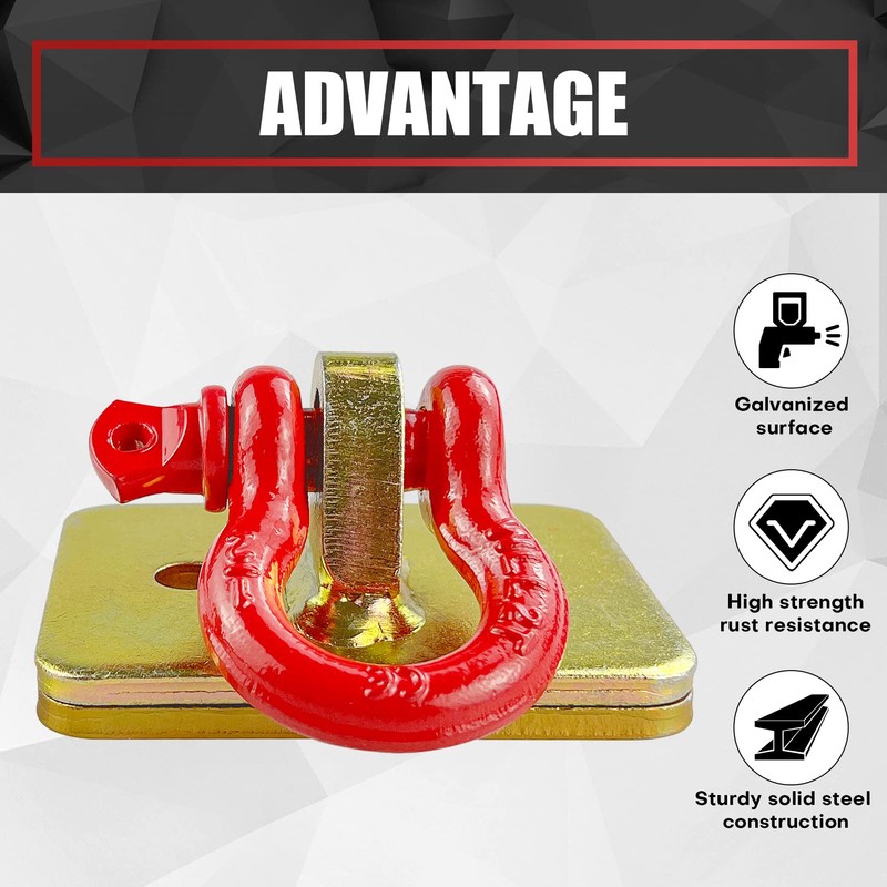 VIAGL 2pcs Bolt on Tractor Bucket Grab Clevis Mount Hooks