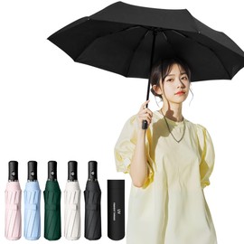 Prv [UV Protection/Rainproof/Temperature Sensitive Temperature -10°C] Automatic Opening/Closing Sun or Rain, Sun or Rain, 99% UV Protection, UPF50+, Light Blocking, Thermal Insulation, Large (39.4