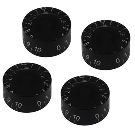Yharnamite 4 Pcs Guitar Control Knobs, Guitar Volume Knob, Tone Control Knobs Compatible with Epiphone Les Paul SG Guitar Accessories (Black)