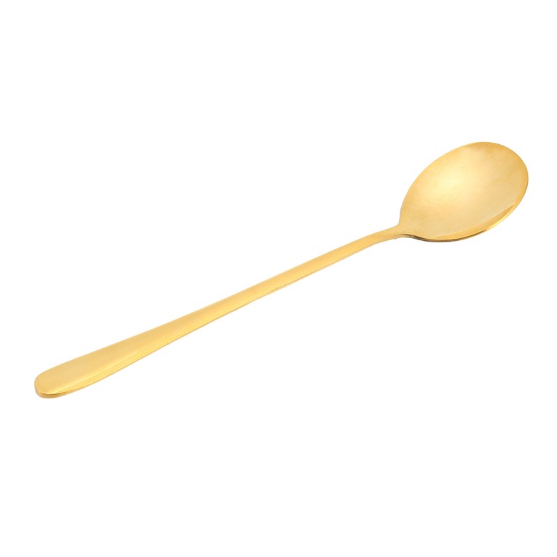 Gold Soup Spoon Polishing Process Rust Prevention Brass Table Spoon