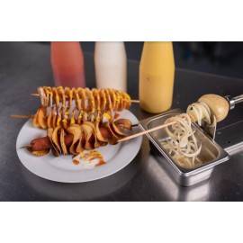 Dilitools Cortador De Papa 3 En 1 Espiropapa Curly Hot Dog
