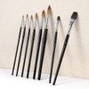 Sable Watercolour Brushes, 8PCS Kolinsky Sable Brushes & Genuine Squirrel
