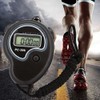 Sports Stopwatch Timer, Waterproof Digital Stopwatch with 12/24 Hour Clock