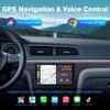 Haudio Double Din Portable Wireless CarPlay Screen for Car, 7"