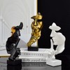 Tibeoyad Schweigen ist Gold Statue, Office Shelf Table Decoration Abstract