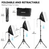 PIOENIMAGE Softbox Photography Lighting Kit, Soft Box Lighting Set with
