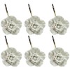 Twofishes White Flower Shower Curtain Hooks Set of 12 Home
