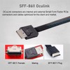 xiwai Oculink PCIe PCI-Express SFF-8611 4i→SFF-8087 36ピンケーブル PCIE スリムライン SSD