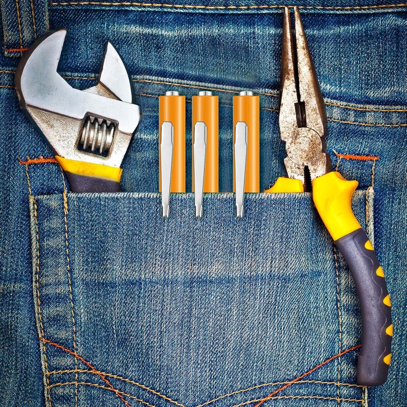 Minatee 30 Pcs Pocket Screwdriver Mini Tops and Pocket Clips