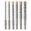 Meccion SDS Plus Hammer Drill Bits Professional Tungsten Cross Tip