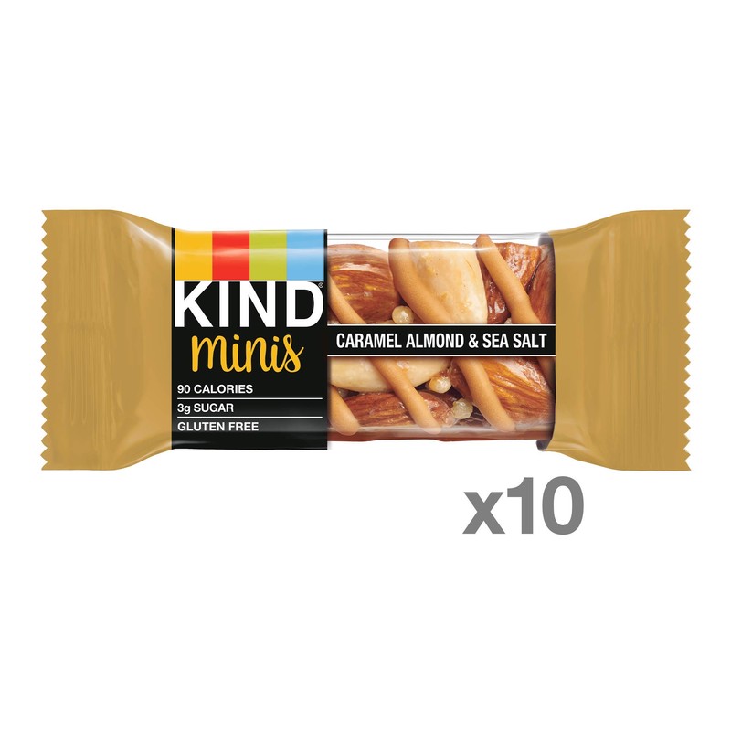 KIND Minis, Caramel Almond & Sea Salt, 0.7 Ounce (Pack