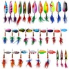 Fishing Lure Spinnerbaits,Rooster Bait Tail Spinner Lure Colorful Hard Metal