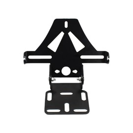 Baceyong Motorcycle License Plate Holder, Multifunctional Motorcycle Mounting Bracket Universal Motorcycle Tail Tidy Adjustable Folding License Plate Holder