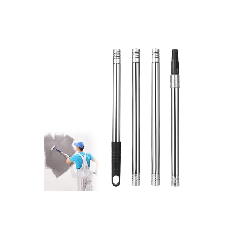 Extension Pole 1.3-4.8 ft Long Paint Roller Telescopic Extendable Poles