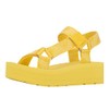 Guess Women's Avin Wedge Sandal, Yellow 700, 9.5