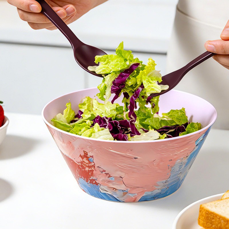 Greentainer Large Vintage Salad Bowls Set of 4-3.1L (104 Oz)