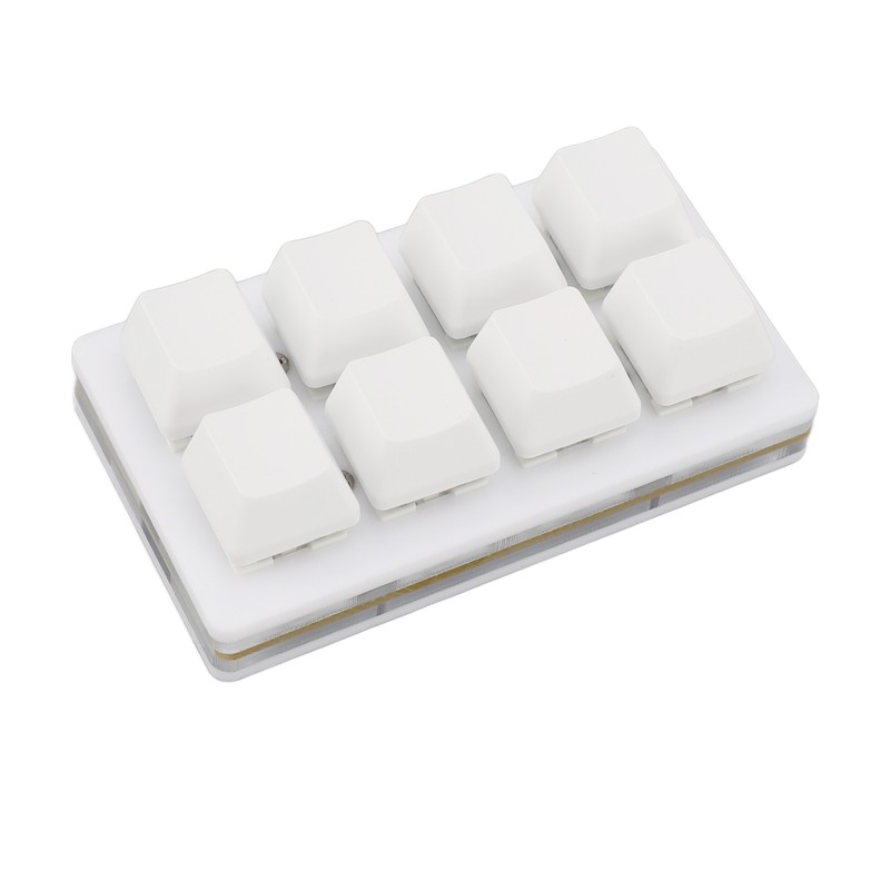 8 Key Keyboard Blue Switch Hot Swappable Copy Paste Shortcuts