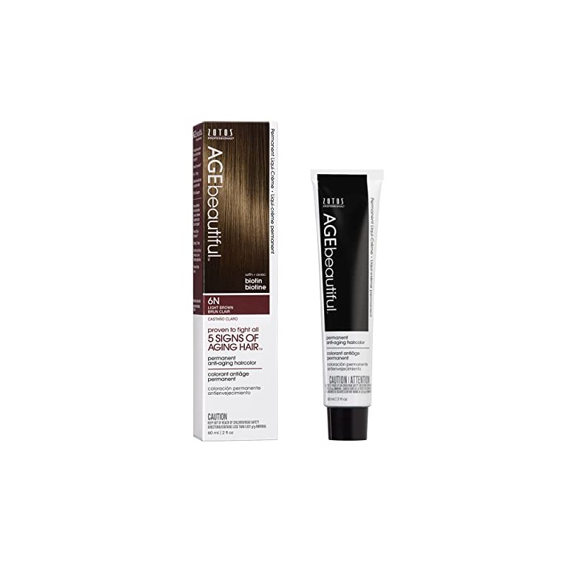 Agebeautiful Liqui-Creme 6N Light Brown, 2-Ounce